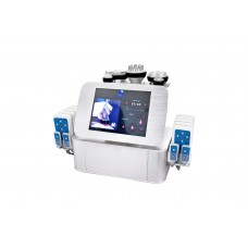 Апарат кавітації та вакуумного масажу з ліполазером S-04 (6 косметологічних насадок + 12 насадок холодного ліполізу)